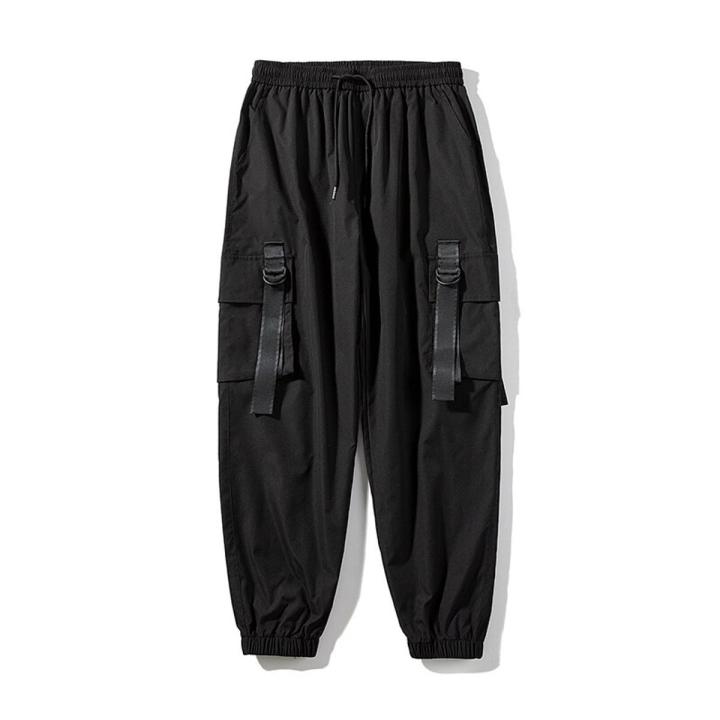 Elastic Waist Large Mens Trousers Men Cargo Pants Streetwear