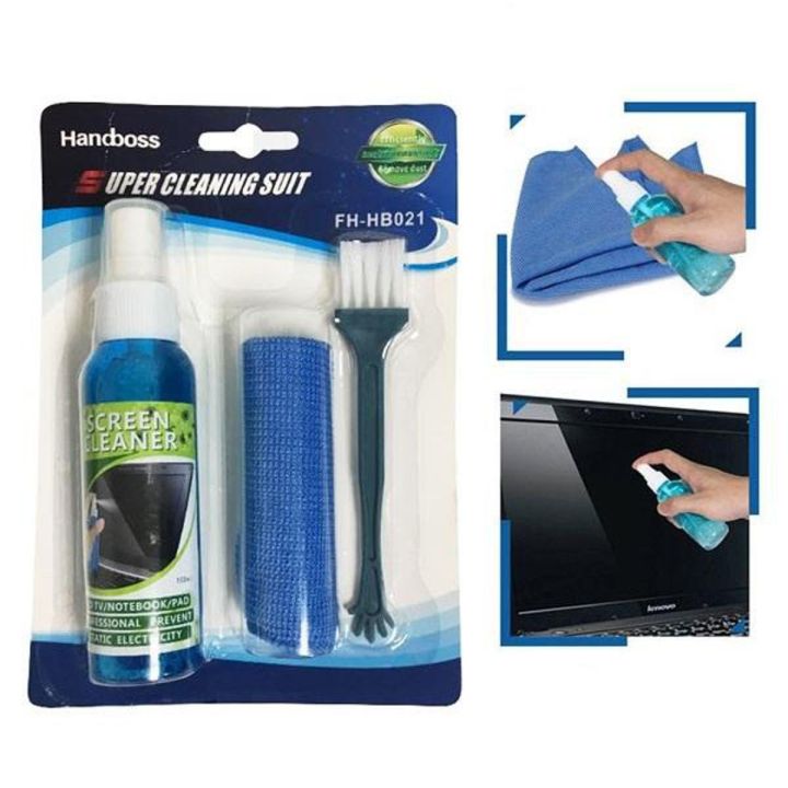 HANDBOSS HB021 Super Cleaning Suit Kit For Screen Cleaner LED & LCD TV Computer Monitor Laptop and Mobile Desktop com source