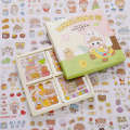 MOMO Sauce Cartoon Handheld Tent Set of 100 Cute Stickers PET Waterproof Transparent Cup Sticker Picture. 