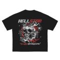 hellstar Graphic T Shirts Men's T Shirt Skull Print O-Neck T-Shirt Men'sLoose Streetwear Clothes Tops 2023 New.