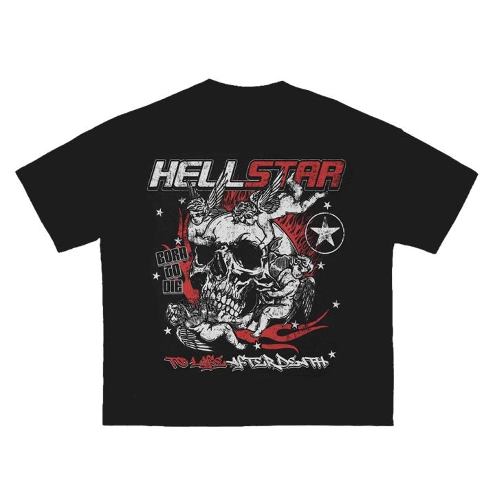 hellstar%20Graphic%20T%20Shirts%20Men's%20T%20Shirt%20Skull%20Print%20O-Neck%20T-Shirt%20Men'sLoose%20Streetwear%20Clothes%20Tops%202023%20New%20-%20Image%202