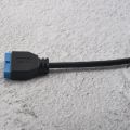 USB 3.1 Front Panel Header to USB 3.0 20Pin Header Extension Cable for Motherboard 20cm.