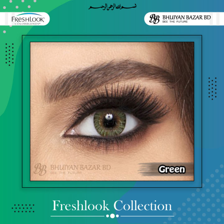 Fashionable Green Contact Lenses for Eye
