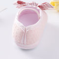 Sweet Flower Baby Girls Shoes Retro Toddlers Footwear Bow Shoes Infant Soft Bottom Flats 0-18M Anti-slip Toddler Shoes.
