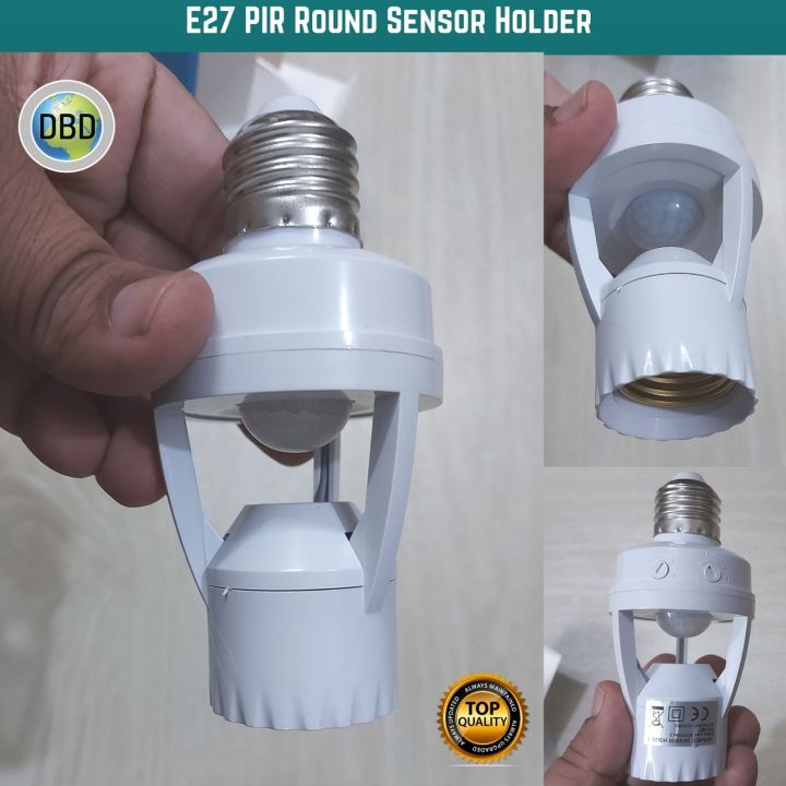 Round Sensor Case E27 PIR Round Sensor Holder Easy to Install | Daraz.com.bd