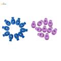 10pcs Bungee Cord Lock End Spring Stop Toggle Stoppers Blue. 