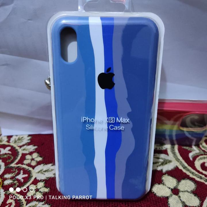 silicone rainbow mobile case for Apple iPhone XS Max | Daraz.com.bd