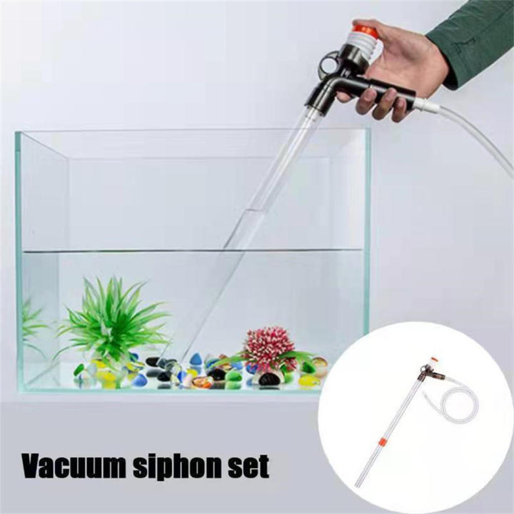 Durable Aquarium Syphon Versatile Multi-size Adjustable Gravel Cleaner Lightweight User-friendly Fish Tank Siphon for Freshwater Saltwater Home Aquarium Aquarist Tool Fish Care