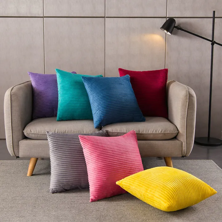 Pillow%20Cushion%20Bedroom%20Pillow%20Bedside%20and%20Sofa%20Back%20Cushion%20Office%20Waist%20Cushion%20Solid%20Color%20Stripes%20Pillow%20Cover%20without%20Core%20-%20Image%208