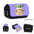Star Wars Baby Yoda School Pencil Case Box Mandalorian Stationery Store Pen Case High Capacity Kawaii Student School Supplies.