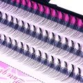 Premium Individual Dovetail Eyelash Extension Natural 3D Cluster Eyelashes Professional Makeup Flared Lashes. 