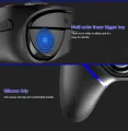 For PS4/PS3/PC/Android/IOS mobile phone Bluetooth wireless gamepad game controller with vibration programming function. 
