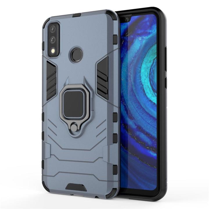 Cover Per Huawei Y8s Trasparente Con Farfalla Blu | Custodia Slim In Silicone TPU Antiurto E Antigraffio