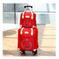 Child and Mother Suit Portable Trolley Travel Bag Trolley Bag Female Korean Style Lightweight and Large Capacity Short Distance Trolley Bag Luggage Bag. 