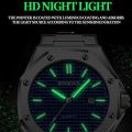 BINBONG Fashion Casual Men Watches Big Dial Silver Stainless Steel Calendar Quartz Wristwatch Classic Top Brand Male Clock B0233. 