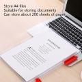 A4 Plastic Portable Case Document File Folder Transparent Paper Organizer Box. 