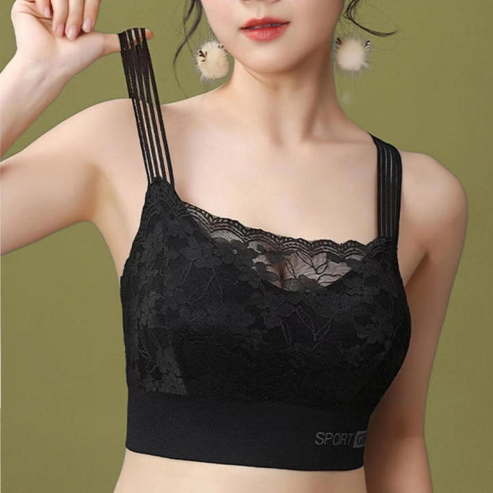 Women's%20Lace%20Bra%20Shockproof%20Wrapped%20Chest%20Breathable%20Lace%20Sports%20Underwear%20Shockproof%20Comfortable%20Sports%20Vest%20for%20%20Apparel%20Feminine%20Fashion%20Daily%20Comfort%20Workout%20Gear%20Undergarment%20Confidence%20-%20Image%202