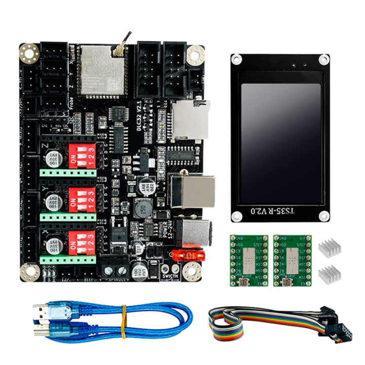MKS DLC32 V2.1 32Bits Laser Engraver Motherboard+TS35 LCD Touch Screen+ ...