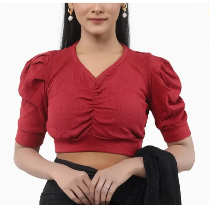 short%20body%20short%20sleeve%20ghoti%20hata%20crop%20top%20blouse%20for%20fashionable%20girls%20-%20Image%202
