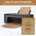 100 Sheets Kraft Paper Tan color Cardstock 8.5 x 11, Goefun 80lb Card Stock Printer Paper for Invitations, Menus, Crafts, DIY Cards. 