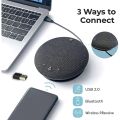 Bluetooth Wireless Conference Microphon 360-Degree Voice Pickup Noise Canceling Conference Room USB Omnidirectional Microphone.