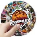 25Pcs/Pack Grand Theft Auto V GTA V PVC Waterproof Stickers For Luggage Skateboard Laptop Phone Guiter & Others.
