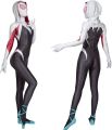 Gwen Spid Costume for Kids and Adult White Spider Girl Mask 3D Style Halloween Costumes Cosplay Suiter Body Jumpsuit. 