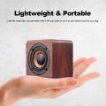 Wooden Speaker Portable Bluetooth Speakers Wood Wireless Subwoofer Stereo Powerful Bass Sound Box Music Player For Phone Laptop.