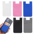 Silicone Phone Card Holder Wallet Case Phone Wallet Stick On Credit Card Holder Phone Pocket for Almost All Cell Phone. 