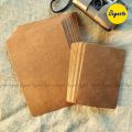 OXYNOTE A5 & A6 Size Brown Card - Round Corner - 400 GSM. 