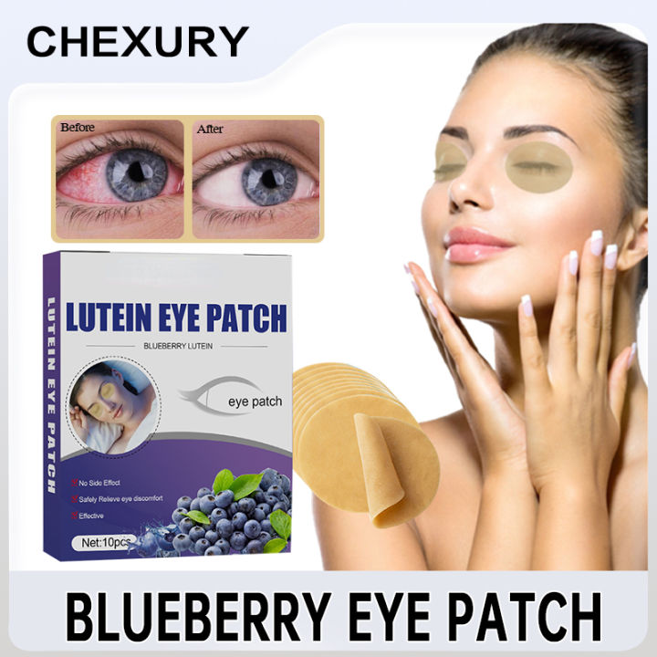 Eye Patches Blueberry Lutein Eye Patch For Dry Eyes Cold Compress Eye Protection Patch Non-Irritating Eye Care Reliever