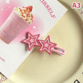 Y2K Star Hairpin Shiny Star Hair Clips New Fashion Side Bang Duck Mouth Clip Hair Accessories For Cool Girls. 