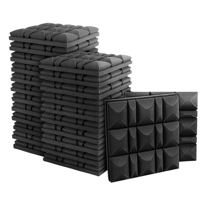 ARELENE 24Pack Acoustic Studio Absorption Foam Panel-Broadband Sound Absorber-Sound Proof Padding Soundproofing Studio Foam