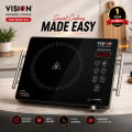 VISION Infrared Cooker VSN-40A4-Eco (874959) | 2200W Inverter Electric Cooktop | Touch & Knob Control | Free Delivery. 