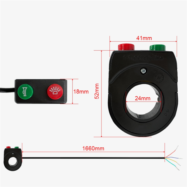 1%20Piece%20Electric%20Bicycle%20Switch%20Handlebar%20Headlight%20Horn%20Switch%20Throttle%20on%20OFF%20Button%2012V%20Plastic%20for%20Scooters%20Ebike%20Accessories%20-%20Image%202