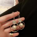 Fashion Oversized WhiteDrop Earrings For Women. 