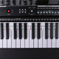 2X Piano Keyboard Stickers Grand/Electric Piano 61 Keys Stave Notation Note Strip Label Symbol for Beginners Students.