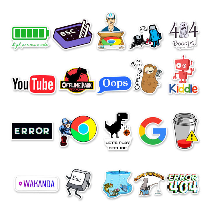 10/30/50pcs%20Cartoon%20Programming%20404%20Network%20Error%20Graffiti%20Stickers%20DIY%20Laptop%20Motorcycle%20Car%20Computer%20Waterproof%20Sticker%20Decals%20-%20Image%204