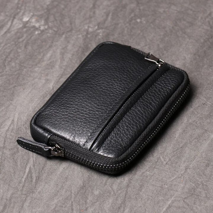 Genuine%20Leather%20Suitable%20for%20Men%20Women%20Pocket%20Wallets%20Mini%20Zipper%20Small%20Purses%20Retro%20Key%20Holder%20Money%20Bag%20Coin%20Change%20Purse%20-%20Image%204