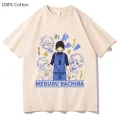 Blue Lock Football MEGURU BACHIRA Cartoon Dzirts Women/men 100% Cotton High Quality T Shirts Fashion T-shirts Short Sleeve Soft. 