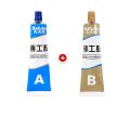 Kafuter A+B Metal Repairing Adhesive Super Glue Iron Steel Auto Radiator Water Tank Special Leakage Plugging Welding Leak Solder Glue. 