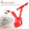Merchandise Retail Sign Card Price Tag Pop Display Holder Clip Clamp Red.
