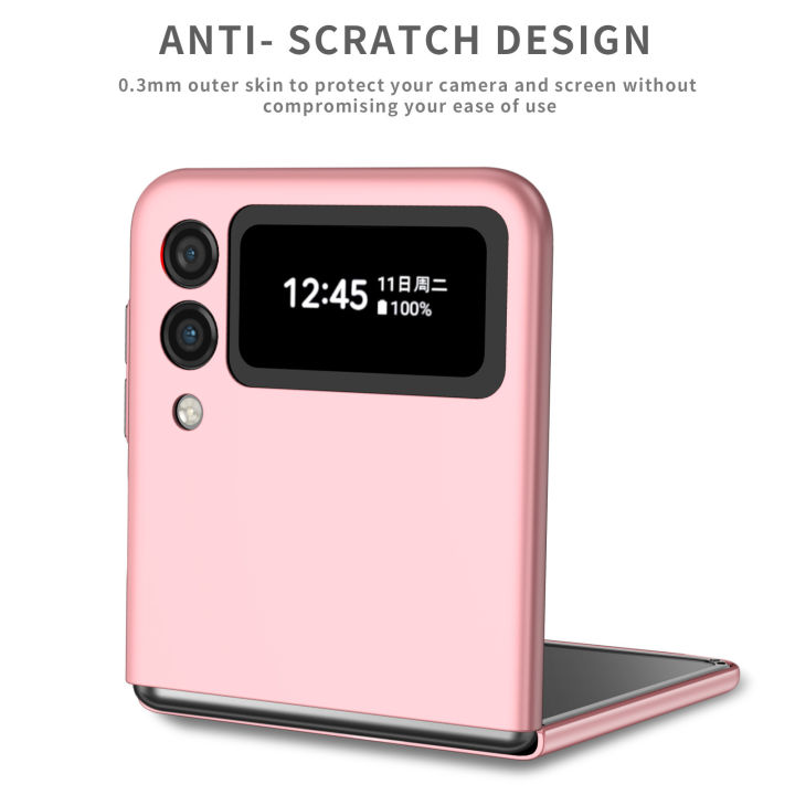Applicable%20Galsxy%20z%20flip1/2%20Diamond%20Folding%20Phone%20Case%20Samsung%20zfilp3%20All-Inclusive%20Frosted%20Protective%20Cover%20-%20Image%205