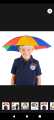 Head Umbrella Hat for Kids and Adults, Hands Free Umbrella Clear for Rain Sunny Golf.