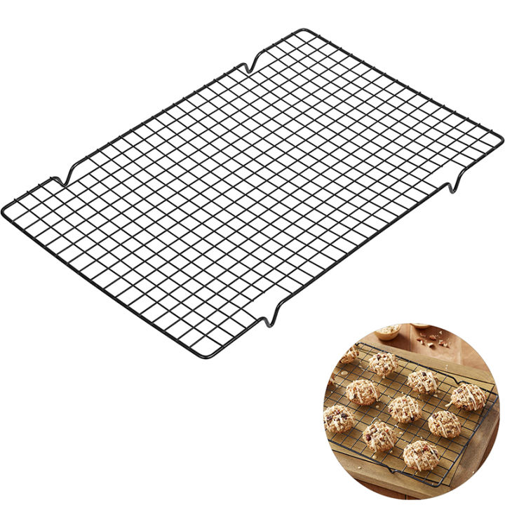 LMETJMA Chef Cooling Rack Stainless Steel Wire Cookie Rack Oven Safe Grid Wire Cookie Cooling Racks for Baking Cooking JT135