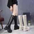 below the Knee Boots Women2022New Boots Dr. Martens Boots Thick Bottom Height Increasing Insole Small Tall Knight Boots. 