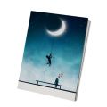 Papertree Lined Note Book (Romantic moment on moonlight night) A5 Size.