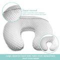 Minky Nursing Pillow Cover, Breastfeeding Pillow Positioner Slipcover Fits for Baby Boy Girl Support Removable Cover. 