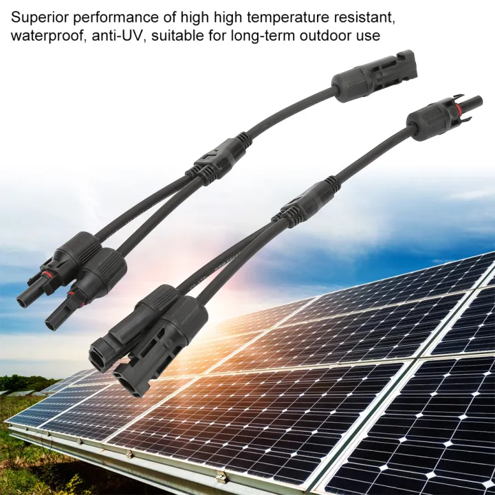 2pcs%20Y%20Branch%20MC4%20Solar%20Panel%20Adapter%20Connector%20Cable%20SALE%20-%20Image%202