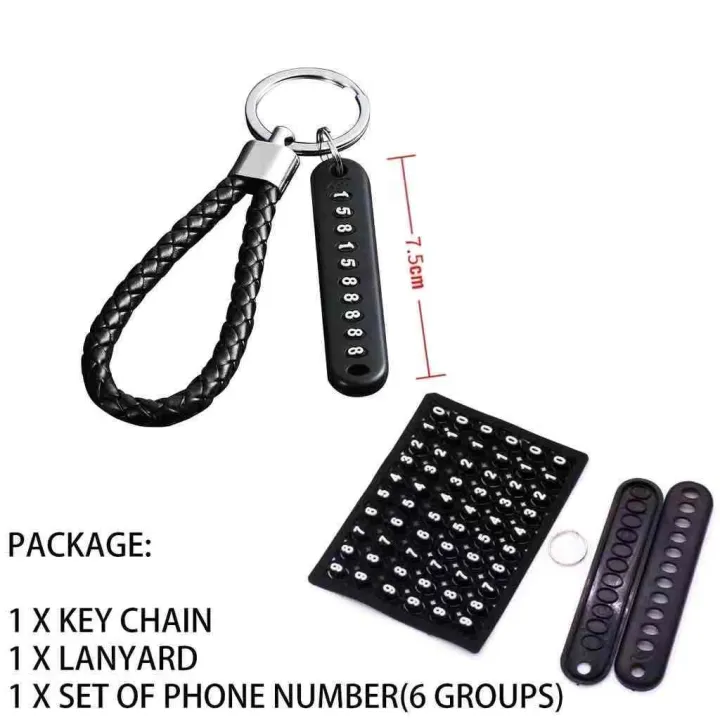 Bicycle/Car/Auto%20Motor%20Cycle%20Key%20Ring%20Anti-Lost%20Number%20Plate%20Mobile%20Number%20-%20Image%205